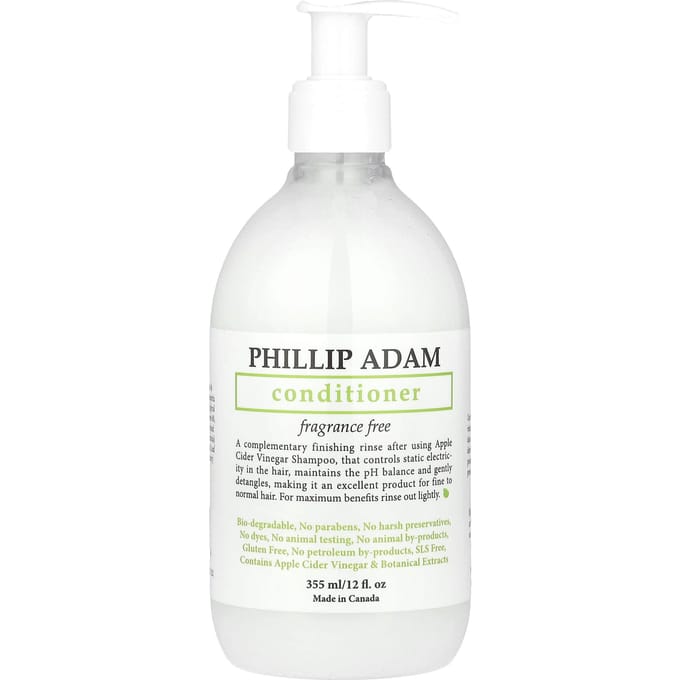 Phillip Adam, Conditioner, Fragrance-Free, 12 fl oz (355 ml) white