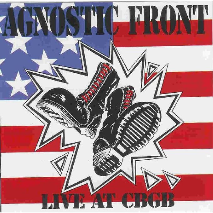 CD AGNOSTIC FRONT Live at Cbgb 8856130012 InEffect 1989 US Rock Occasion red