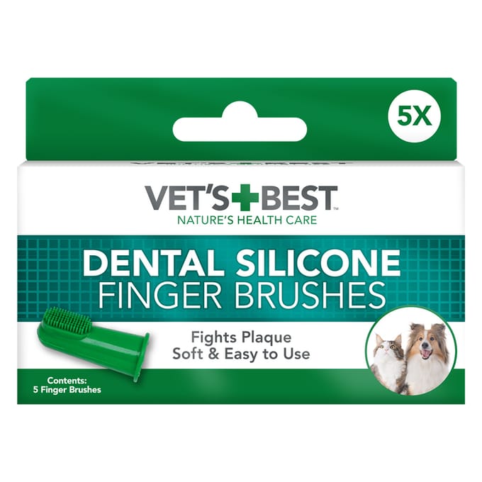 Vet's Best® vingertandenborstel - 5 stuks