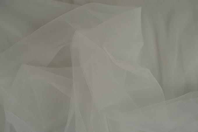 15 meter bruidstule - Wit - 150cm breed