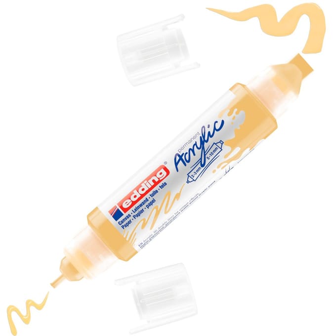 Edding 5400 3D double liner - Acrylmarker - Pastel Geel (915)