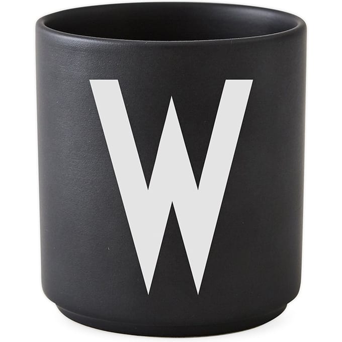 DESIGN LETTERS - Personal beker porselein  - zwart - W
