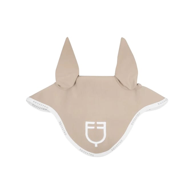 Korte muts van technische stof met logo Equestro