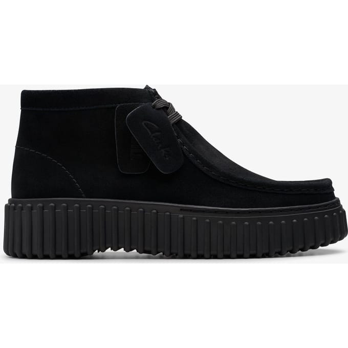 CLARKS Torhill Moss Dames Veterschoenen - Suede - Zwart