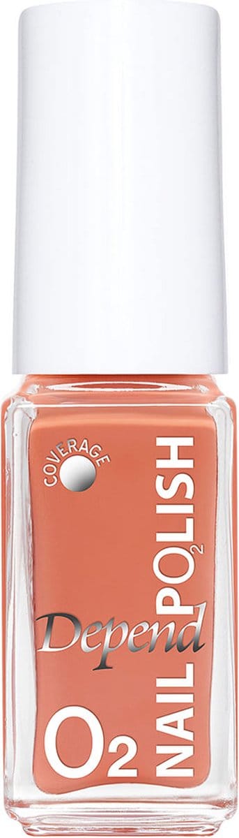 Depend Cosmetics nagellak O2 Oranje Bruin Zalm zuurstof doorlatend 705