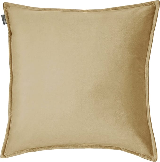 HOOMstyle Kiki Kussen - Sierkussen Vierkant - Fluweel - 45x45cm - Haver / Goud