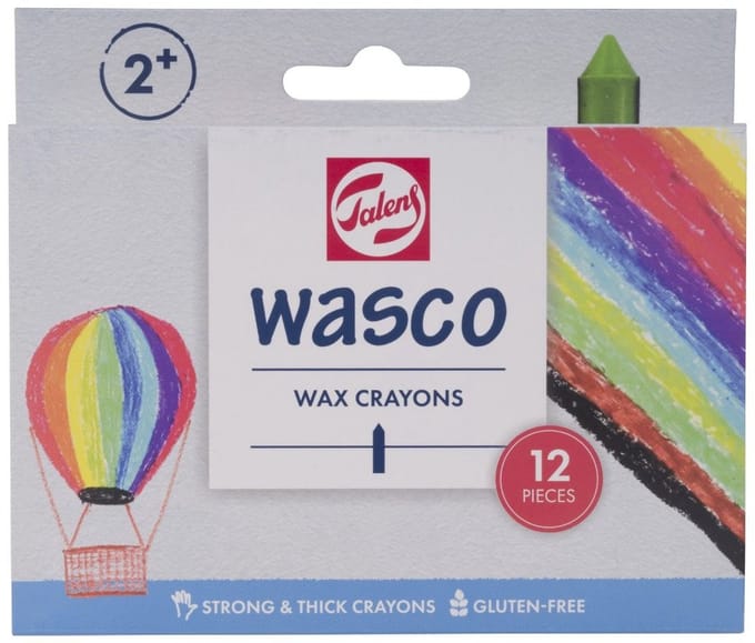 Talens Wasco waskrijt set | 12 kleuren