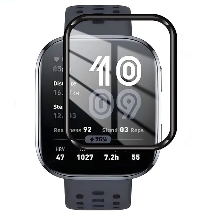 Screenprotector Amazfit Bip 6 – Volledige Cover – Hoge kwaliteit screen protector – Amazfit Bip 6 Accessoire – PMMA Screenprotector – 1 stuks – TechDefend