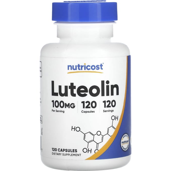 Nutricost, luteoline, 100 mg, 120 capsules