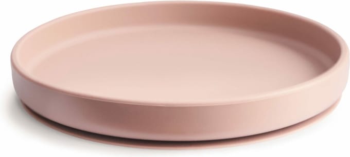 Mushie - Silicone Bord met Zuignap - Borden & kommen - Blush