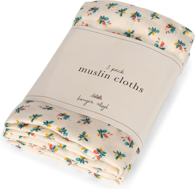 * Konges Sløjd 3 Pack Muslin Cloth Gots | Fleur Coloré