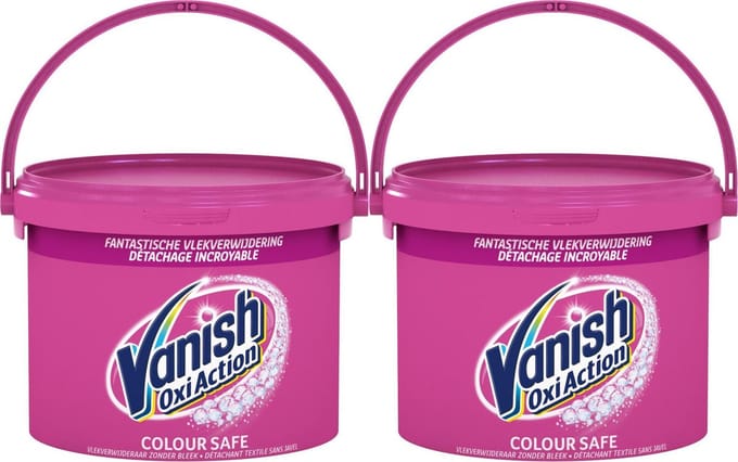 Vanish Oxi Action Colour Safe Poeder Kleurwas - 2 x 2.4 kg