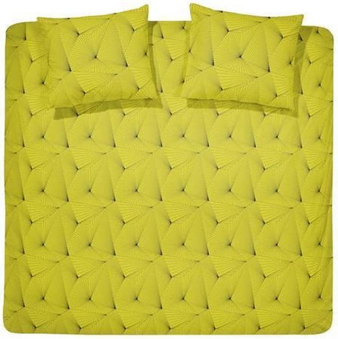 Damai dekbedovertrek Fan Sulphate 200x200cm + 2x 80x80cm