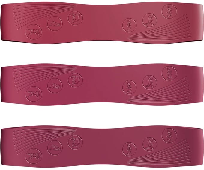 NEOLYMP Pilates Weerstandsbanden 3-delig set silicone 9–18 kg antislip