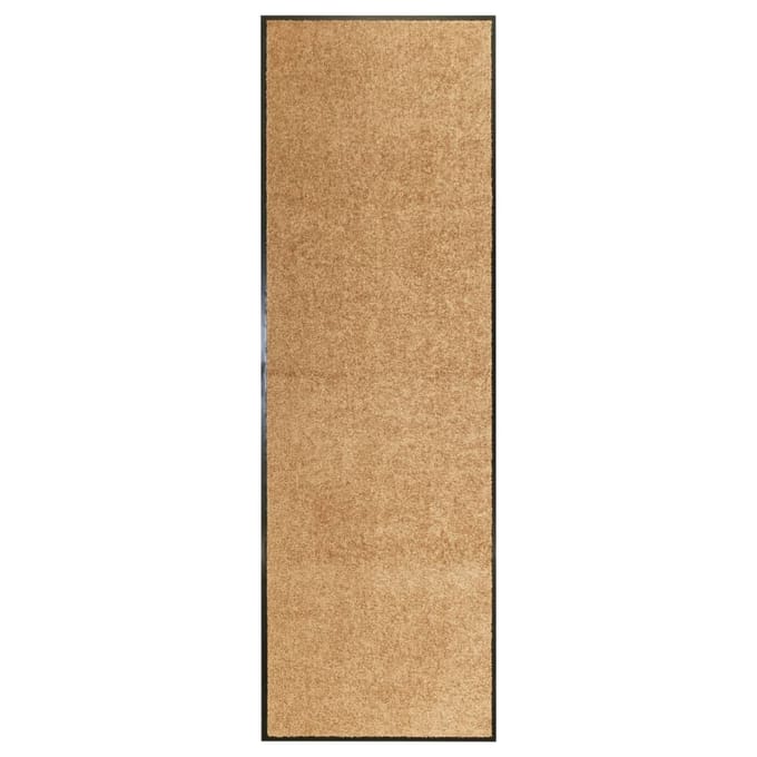 vidaXL - Deurmat - wasbaar - 60x180 - cm - crème