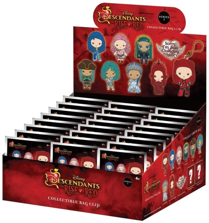 Descendants 3D PVC Bag Clips Series 1 Display (24)