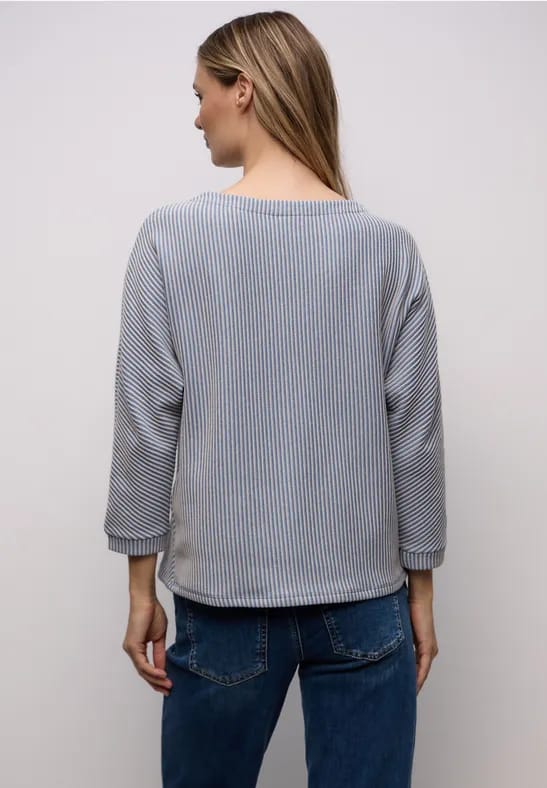 Shirt met structuur, tweekleurig