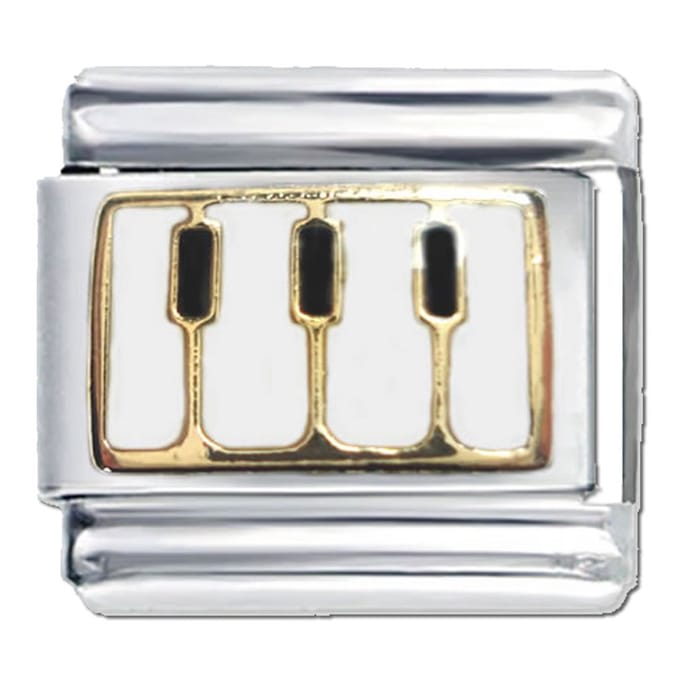 9mm Schakel voor Italiaanse Bedelarmband - Piano