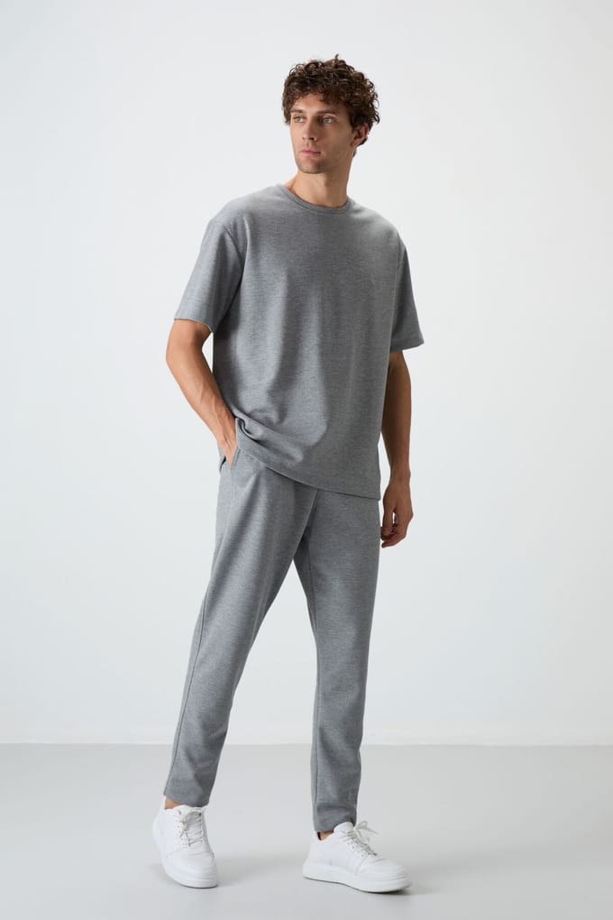 Heren Oversized T-shirt en Broek Set