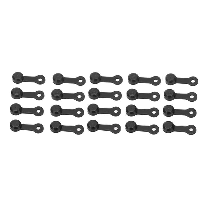 RISK 20 stuks Zerk Fitting Dop Smeernippel Ontluchtingsschroefdeksel Stofkap voor Auto black