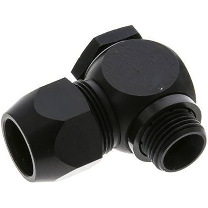 20x13mm & G1/2'' Aluminium L-Vorm Knelfitting Buitendraad 10bar Kunststof en Polyamide