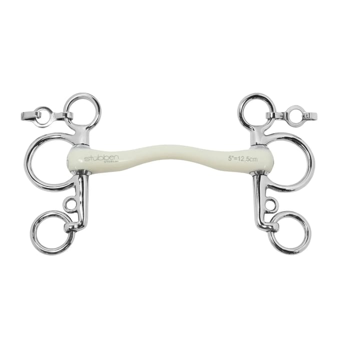 Pelham met kleine takken voor paard Stübben Fine Line Flex