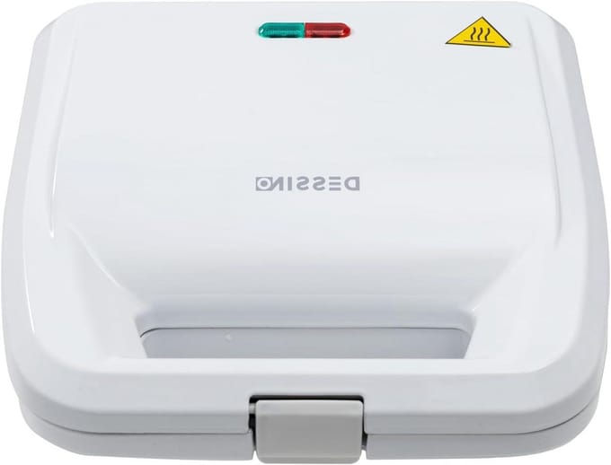 Sandwich Toaster - Panini Maker - Snacks Maken - 2-in-1 Platen - 25x25 cm - Wit