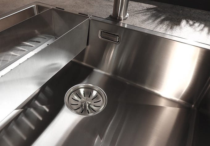 Lorreine 34R Luxe spoelbak RVS