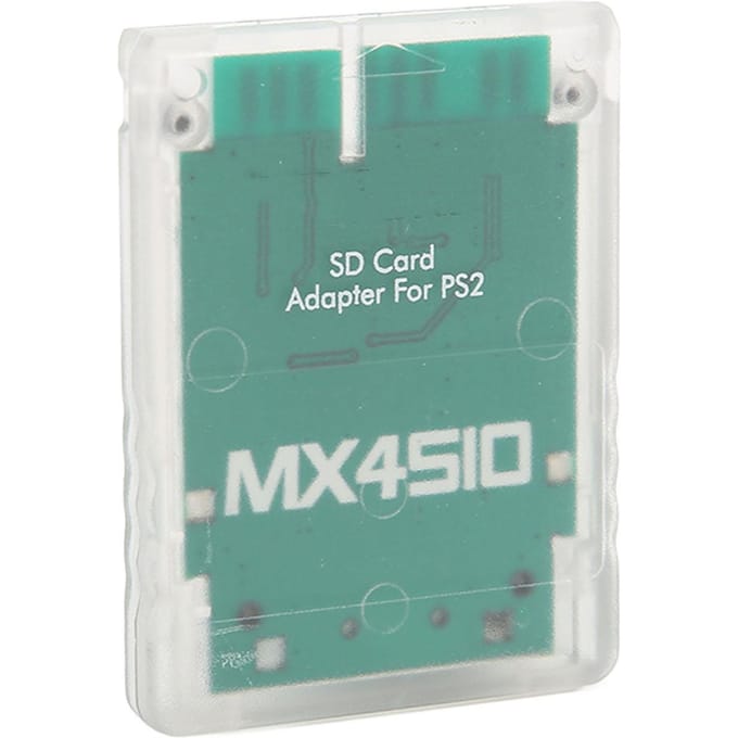 Opslagkaartadapter Transparant Plug and Play Professionele Gameconsole Geheugenkaartlezer voor PS2 white