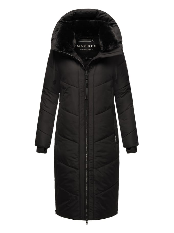 Marikoo Nadaree dames winterjas – lang, warm & met capuchon