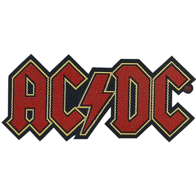 AC/DC Patch - Logo Cut-Out - voor Geen - rood-zwart