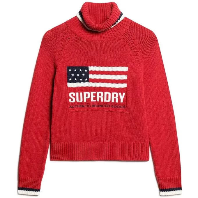 Superdry - Americana gebreide coltrui - Dames - Sweaters