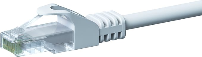Danicom CAT5e UTP patchkabel - 2 meter wit - CCA - netwerkkabel - internetkabel - UTP kabel - RJ45 - 1000 mbit/s