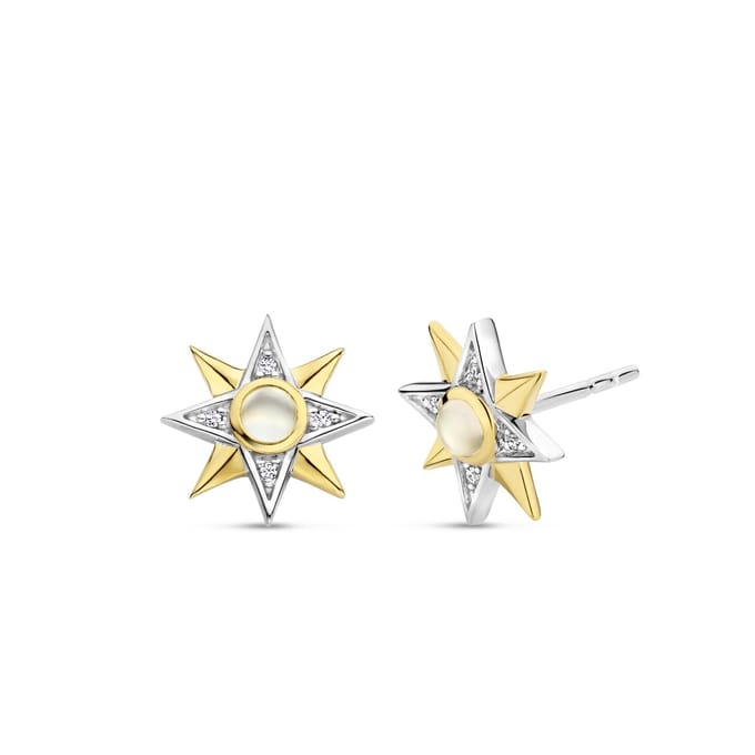 TI SENTO Dames Oorbellen - 925 zilver - Parelmoer - 7932MW