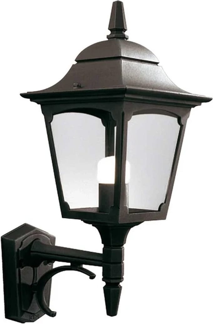 Elstead Lighting LED Wand Buitenlamp Chapel | 1X E27 Max 60W | IP44 | Dimbaar | Black