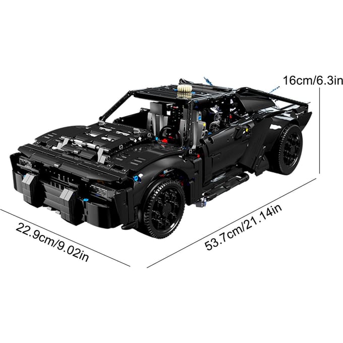 1828 STUKS Super Raceauto Bouwstenen Stenen Stadsvoertuig Creatieve Bureauversiering Cadeaus black