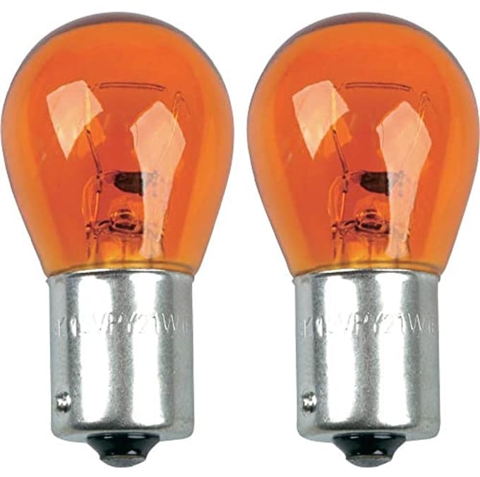Knipperlichten 12V 21W BAU15s - 4 Stuks Oranje Gloeilampen
