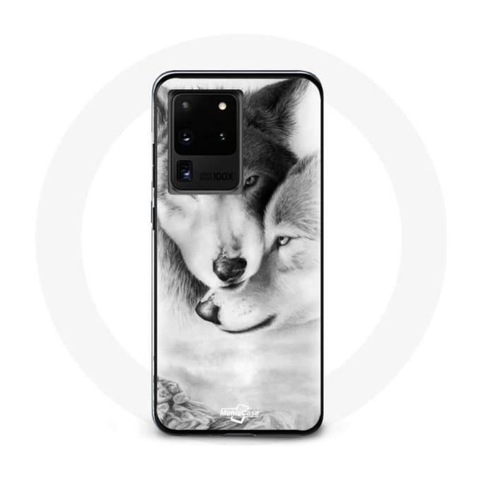 Hoesje voor Samsung Galaxy S20 Ultra Wolf Duo dieren