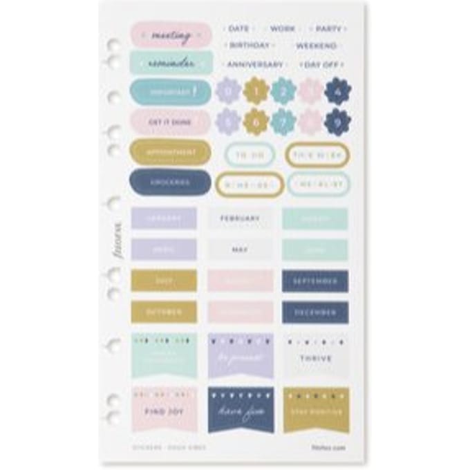 Filofax stickers - good vibes