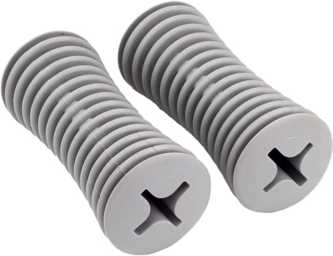 Sundo Ergonomische handgreepverdikkers - Set van 2 - Grijs