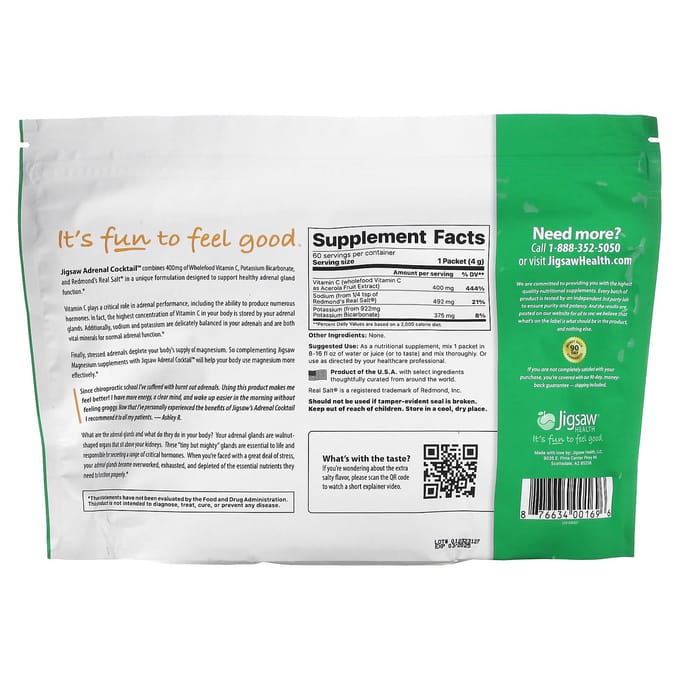 Bijniercocktail + Natuurlijke Voeding Vitamine C, 60 Sachets, 4G Elk