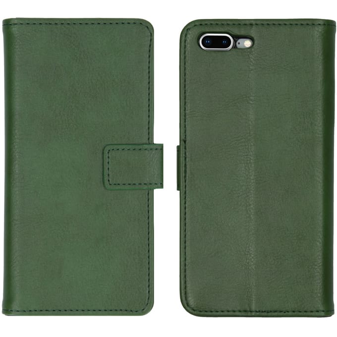 imoshion Hoesje - Geschikt voor Apple iPhone 8 Plus / 7 Plus - Luxe Bookcase - Groen