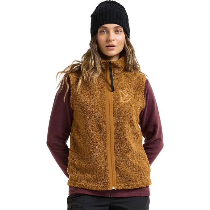 Dames mouwloze fleece met rits Didriksons Kiana
