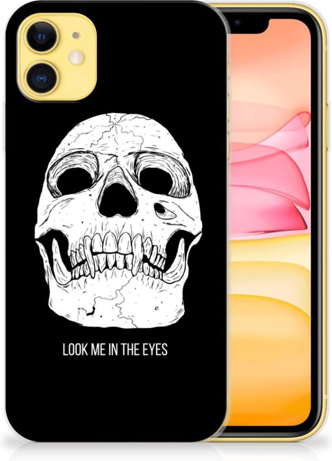 Silicone Back Case Apple iPhone 11 Skull Eyes
