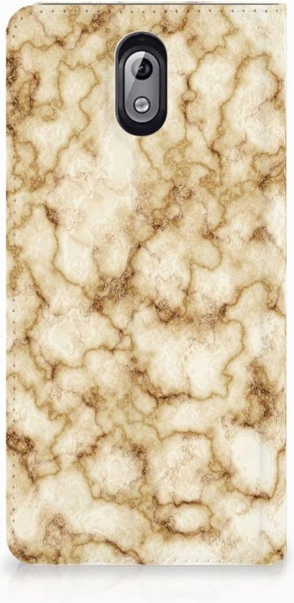 Nokia 3.1 (2018) Standcase Marmer Goud