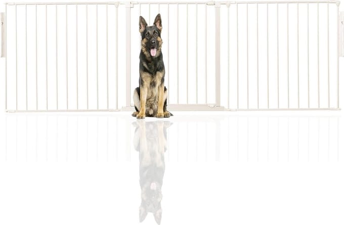 Bettacare Hondenhek Meerdere Panelen, Tot 226cm Breed, Wit, 70cm H