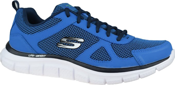 Skechers Track - Bucolo, Mannen, Blauw, Trainingschoenen, maat: 44