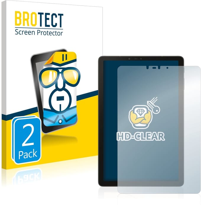BROTECT - Screenprotector voor Samsung Galaxy Tab S4 10.5 - Folie Beschermfolie transparant 2 Stuks
