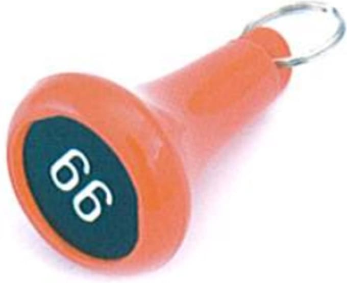 Hotelsleutelhanger 8040 Pvc Geel