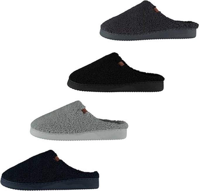 Apollo - Pantoffels - Sloffen - Teddy Wol - 4 kleuren - 45/46